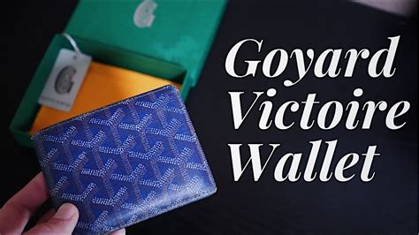 real blue goyard bifold|Goyard Victoire Bifold Wallet Review & Unboxing .